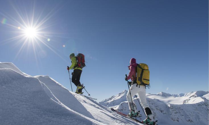 Ski touring in the Venosta Valley