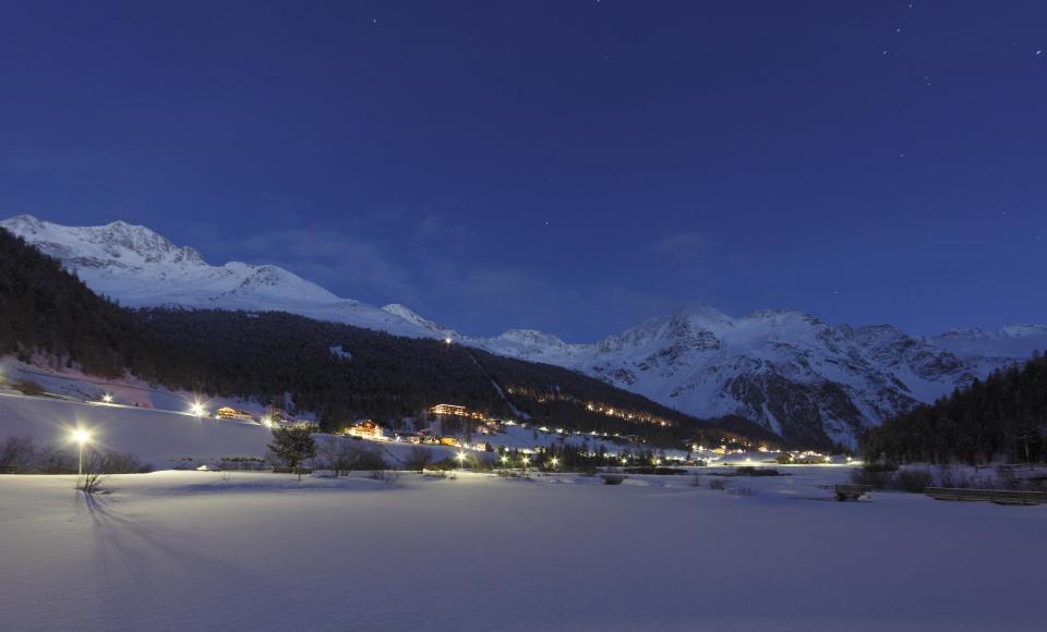 Night skiing