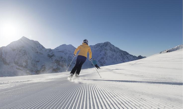 Skiing in Solda