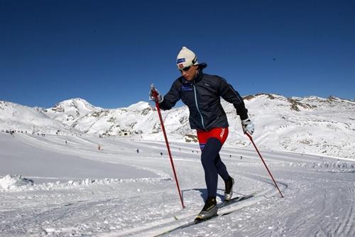 Höhenloipe am Schnalstaler Gletscher