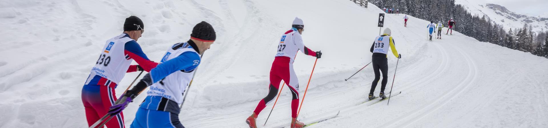 A cross-country ski competition