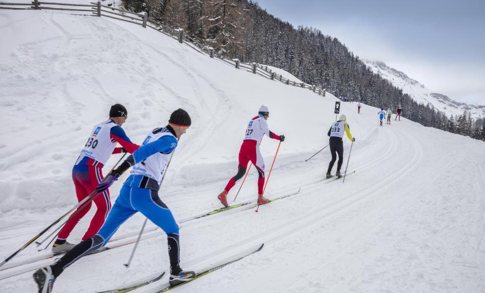 A cross-country ski competition